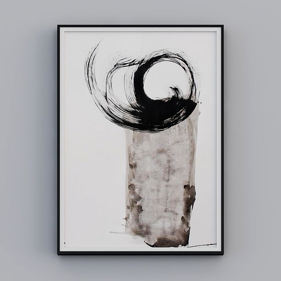 Ink Swirl 3D Model for Creative Projects