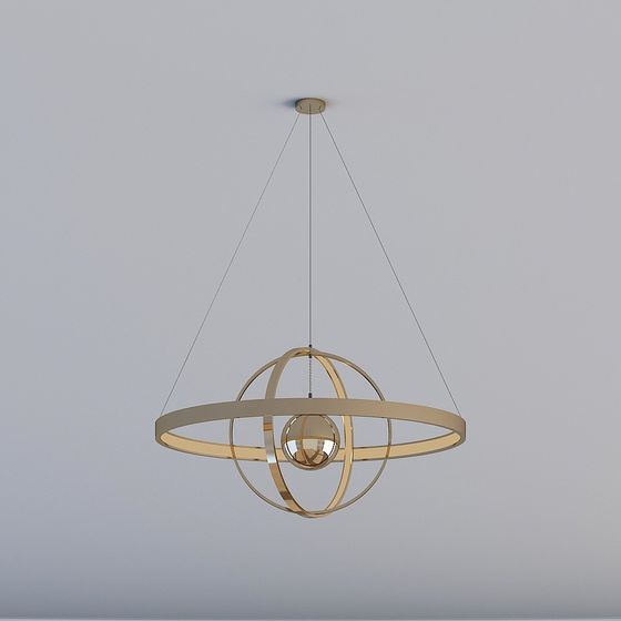 Sophisticated Pendant Light 3D model for Contemporary Spaces