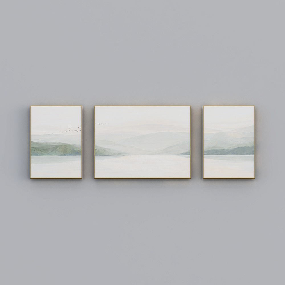 Hailong Hong - Vent nordique - Peinture décorative de salon Chambre à coucher Salle à manger - Yamano