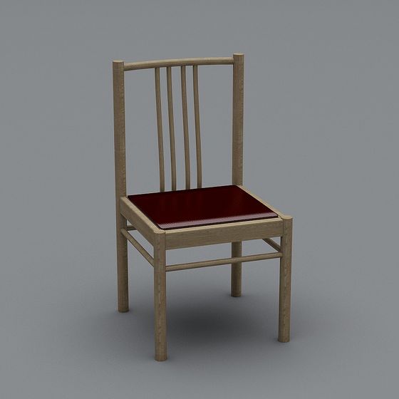 Stylish Low-Poly Chair 3D Model for Versatile Use