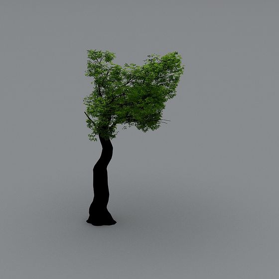 Vibrant Low-Poly Tree 3D model