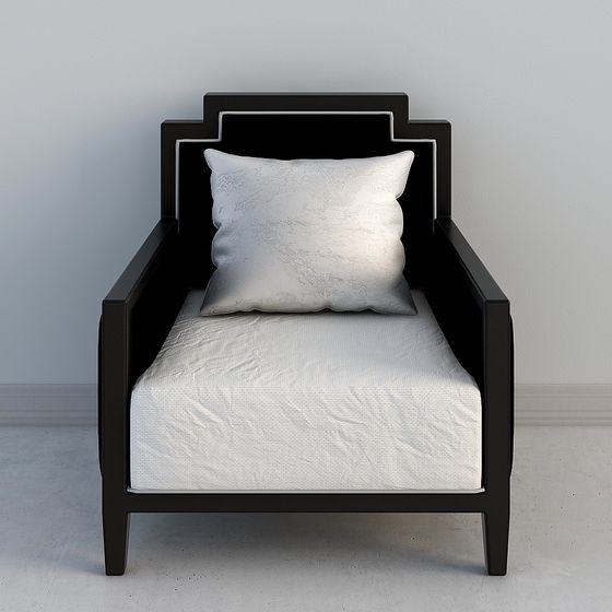 Modern Minimalist Bed Frame 3D model