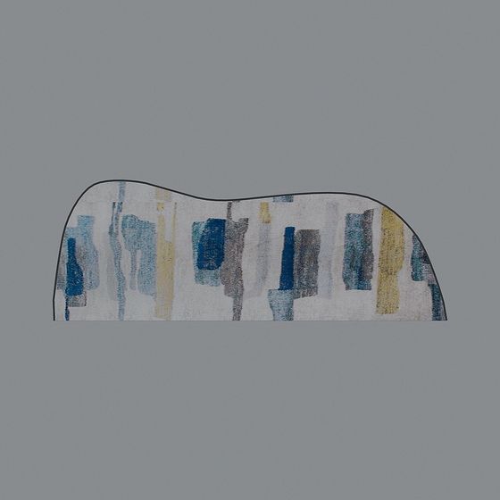 Abstract Geometric 3D Carpet Model for Creative Spaces