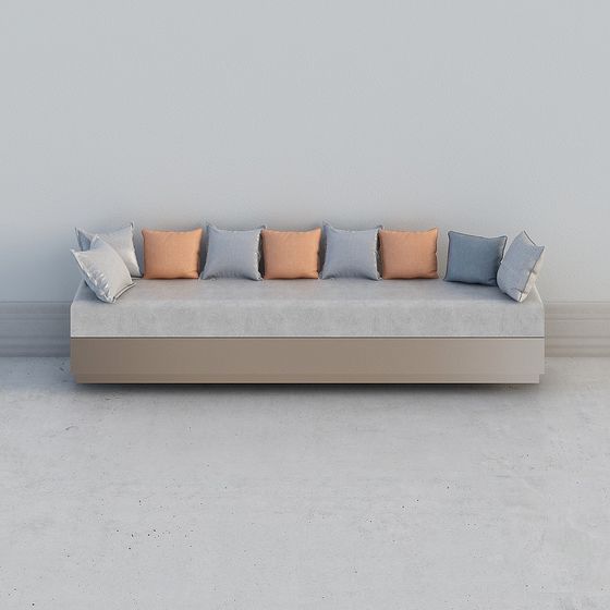 Modern Low-Polygon Sofa 3D model