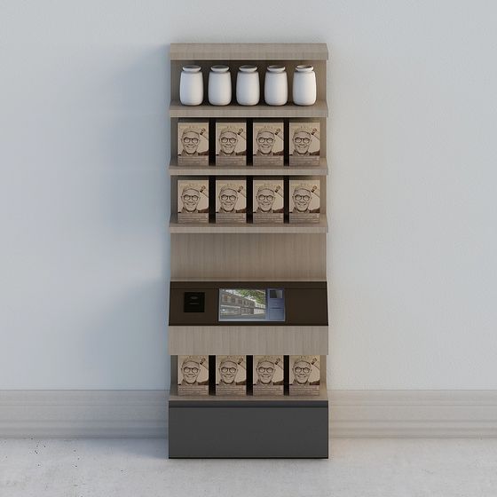 Stylish Display Cabinet 3D model for Creative Projects