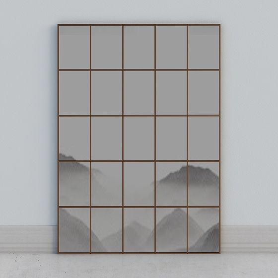 Industrial Glass Window 3D Model for Design Projects