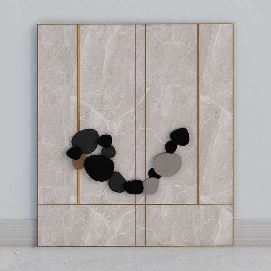 Abstract Slate Low-Polygon 3D model