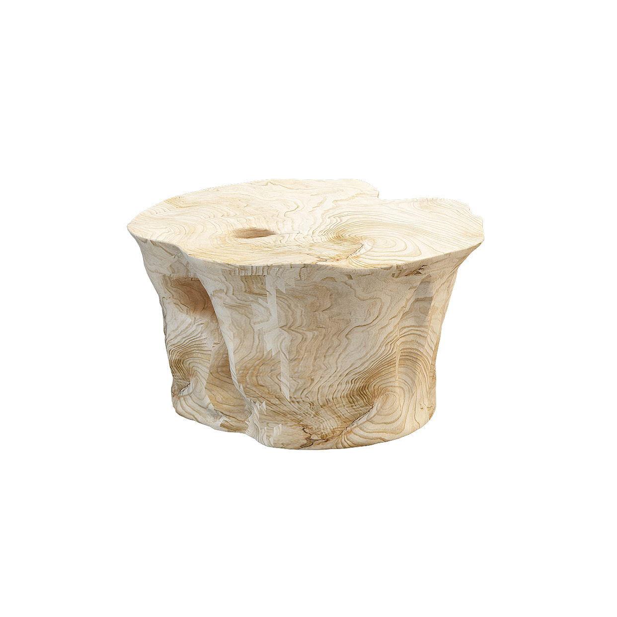 Natural Stool 3D Model – Realistic Wood Texture
