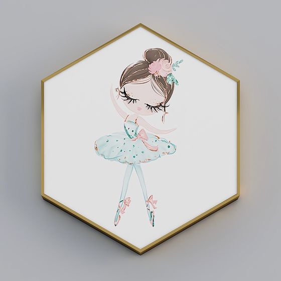 Charming Low-Poly Ballet Dancer 3D model