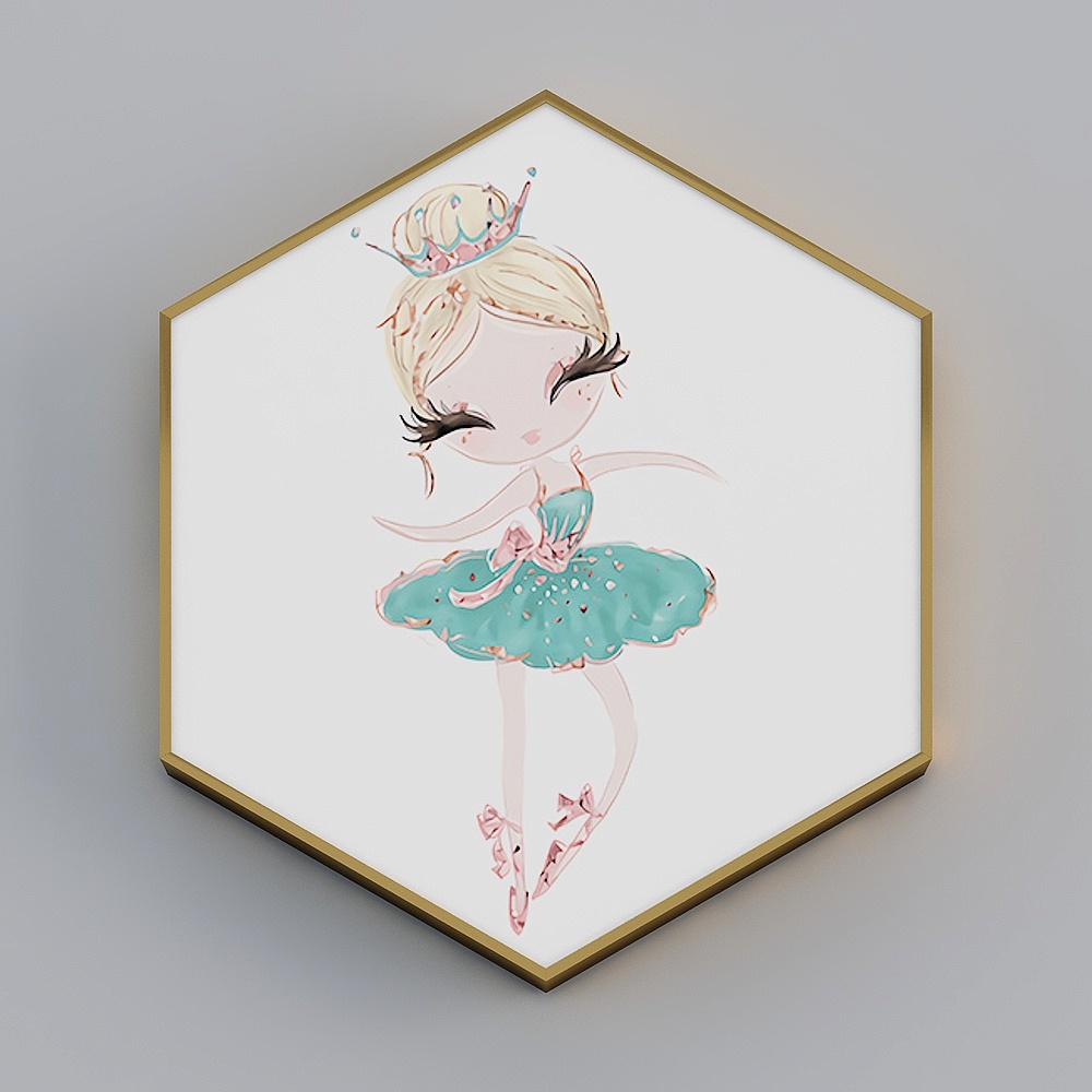 Fairytale Princess Ballerina 3D Model