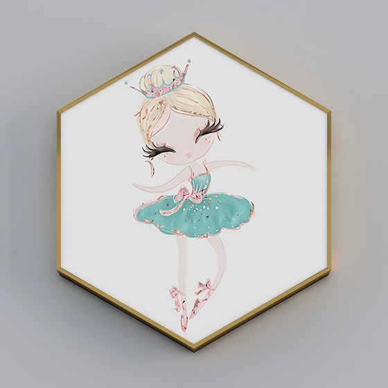 Charming Princess Ballerina 3D Model for Creative Projects