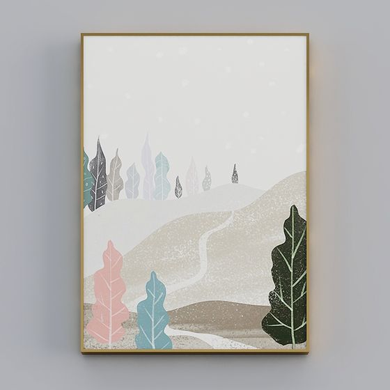 Snowy Forest 3D model