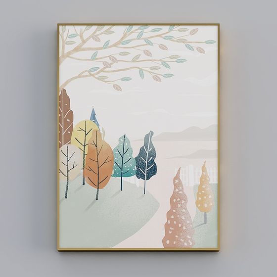 Enchanting Autumn Forest 3D model for Various Projects