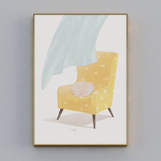 Afternoon Serenity Chair 3D model for Cozy Interiors