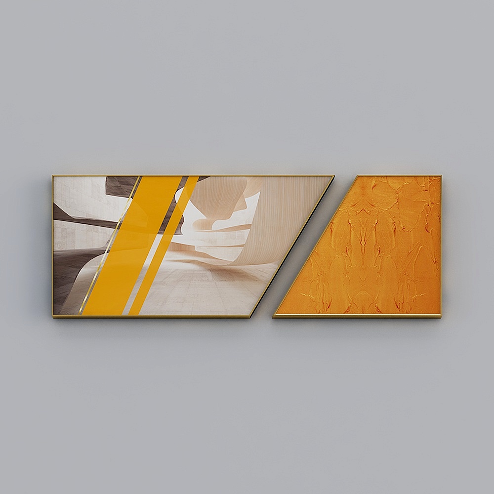 Hailong Hong - Modern Wind - Living Room Bedroom Decorative Painting - Architectural Melody