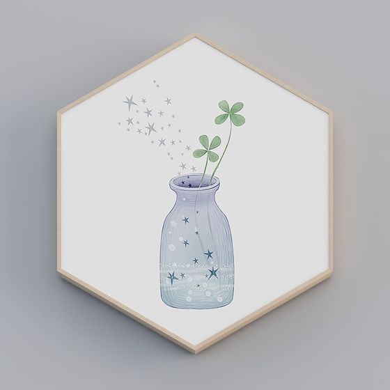 Lucky Bottle Low Poly Art 3D model