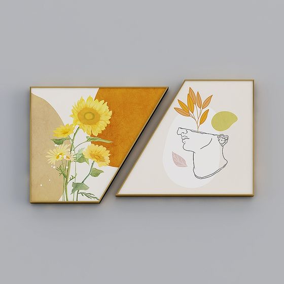 Abstract Female Silhouette High-Detail 3D Model