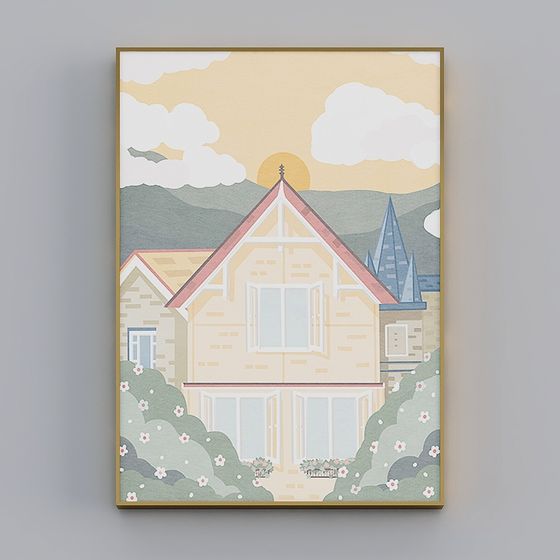 Charming Cottage 3D model for Serene Environments