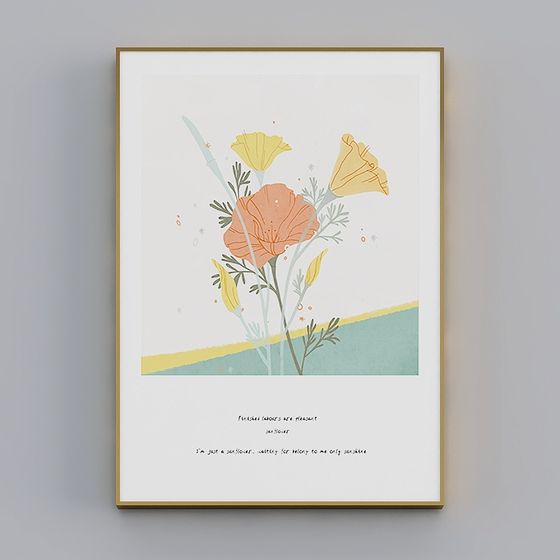 Sunlit Flowers 3D Model