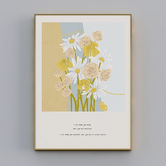 Charming Low-Polygon Flower Garden 3D model