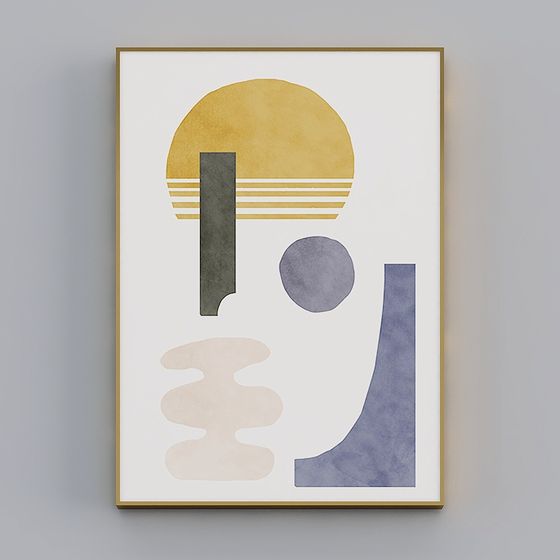 Abstract Geometric Art 3D Model for Creative Projects