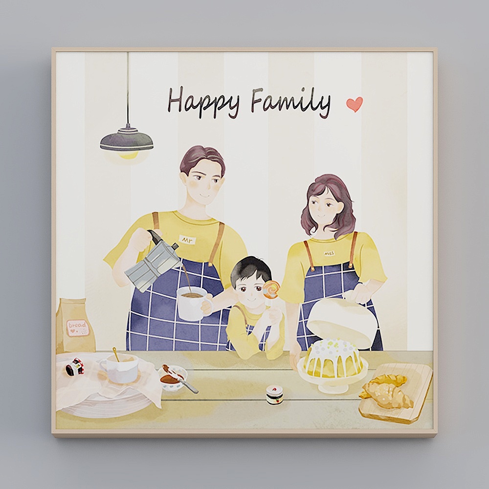 Hailong Hong - Nordic Wind - Living Room Bedroom Dining Room Decorative Painting - Good Times