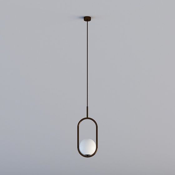 Modern Minimalist Pendant Lamp 3D model