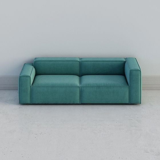 Urban Comfort Low-Poly Sofa 3D model