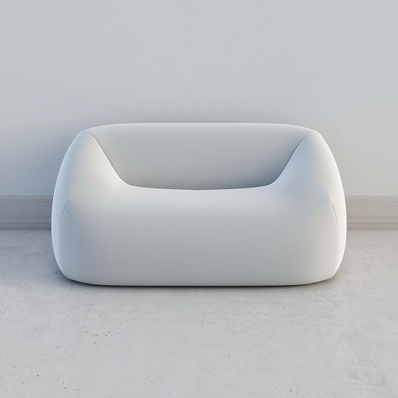 Modern Minimalist 3D Sofa Model