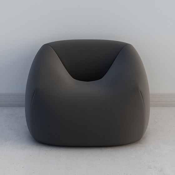 Sleek Streamlined Sofa 3D model