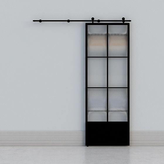 Industrial Barn Door 3D model for Creative Projects