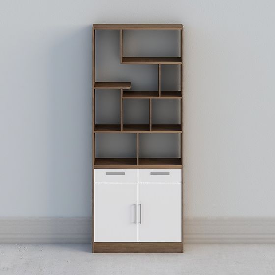 Urban Bookshelf 3D model for Contemporary Design