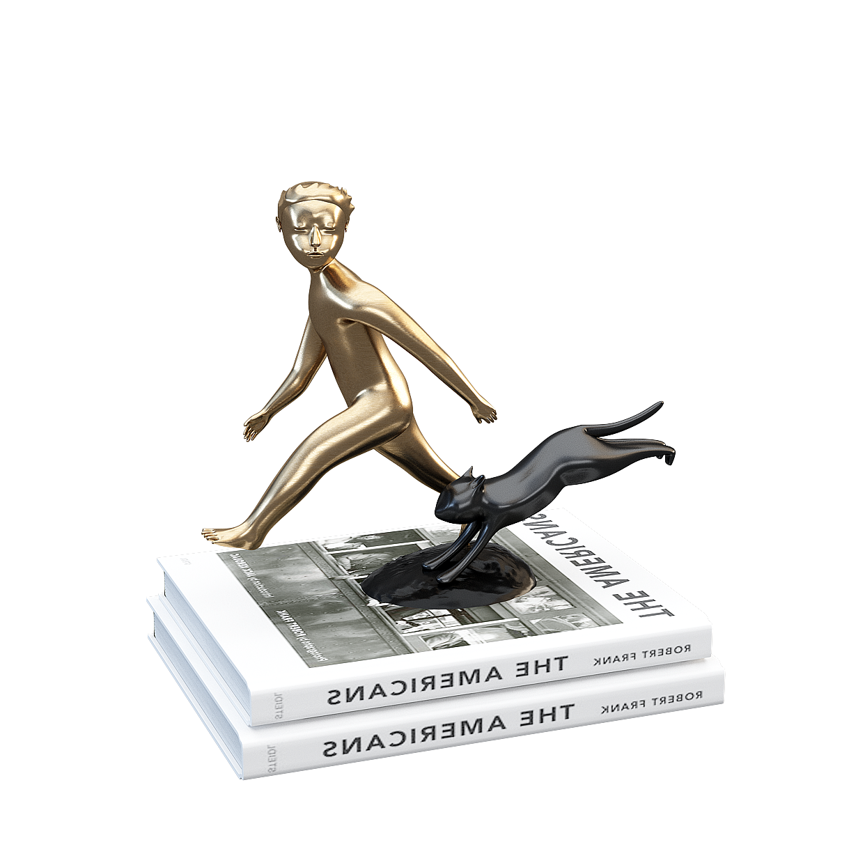 Chaser 3D Model – Golden Low-Poly Decorative Asset