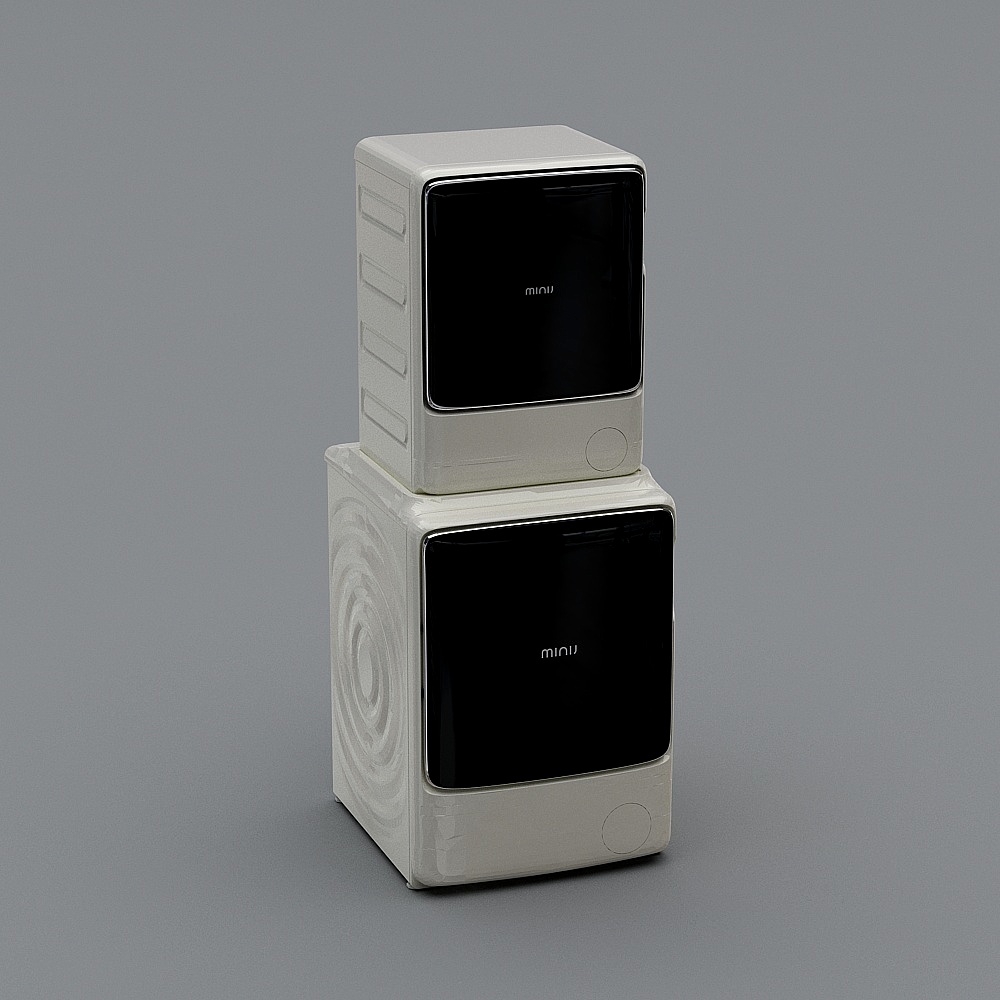 Minu Cube Low-Poly 3D model with Elegant Design