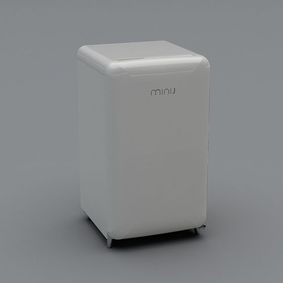 Modern Mini Fridge 3D model