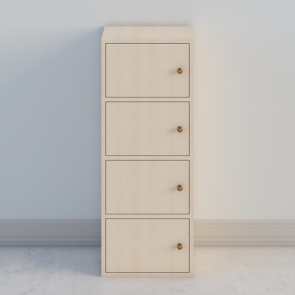 Minimalist Storage Cabinet 3D model