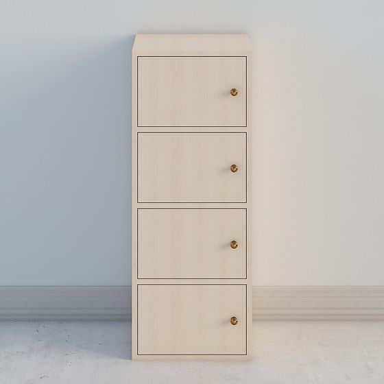 Minimalist Storage Cabinet 3D model