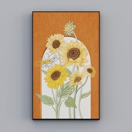 Sunflower Song Low-Poly 3D Model for Creative Projects