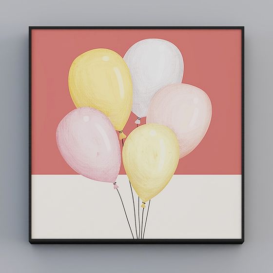 Party Balloons 3D model