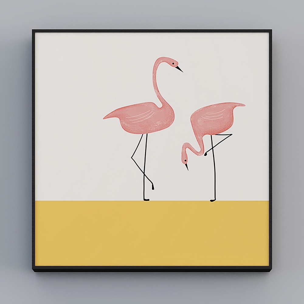 Happy Workshop - Modern Wind - Living Room Bedroom Children's Room Decorative Painting - Meng Pet Paradise