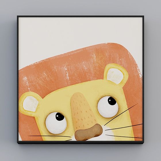 Cute Low-Poly Lion 3D Model