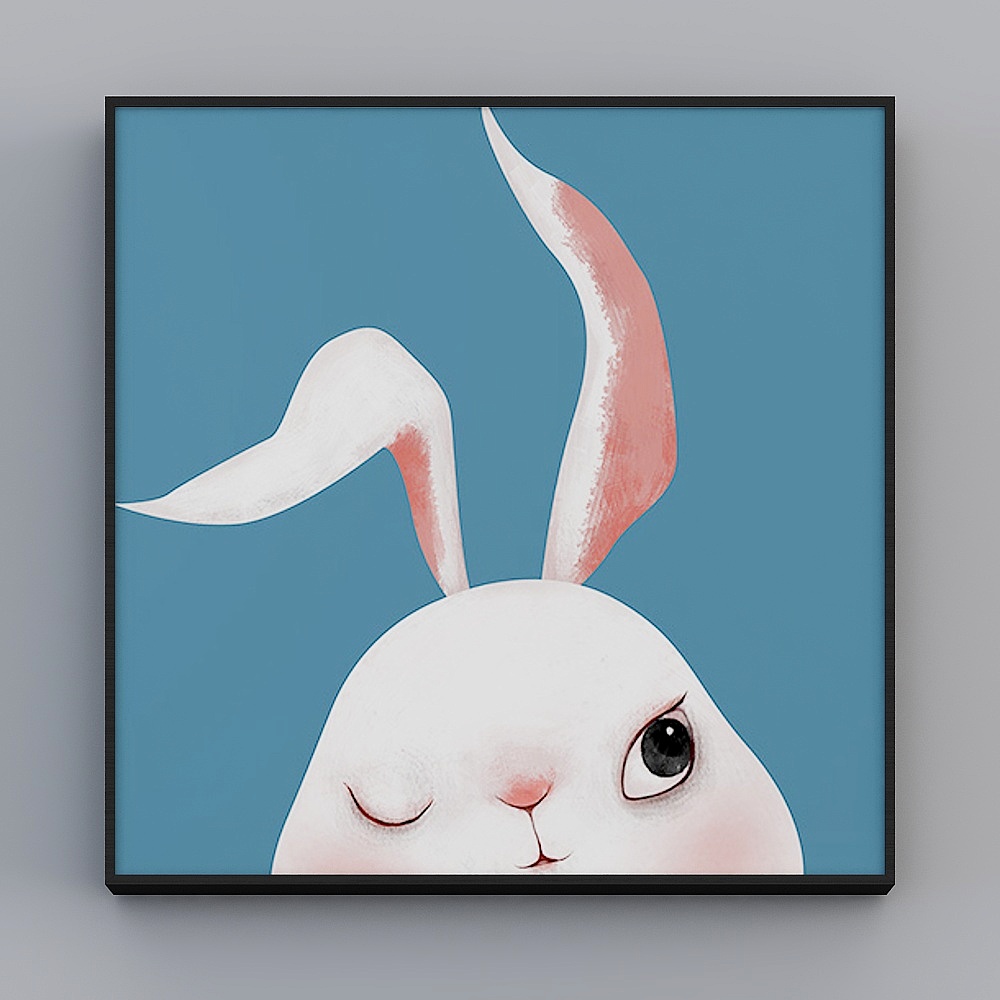 Happy Workshop - Modern Wind - Living Room Bedroom Children's Room Decorative Painting - Meng Pet Paradise