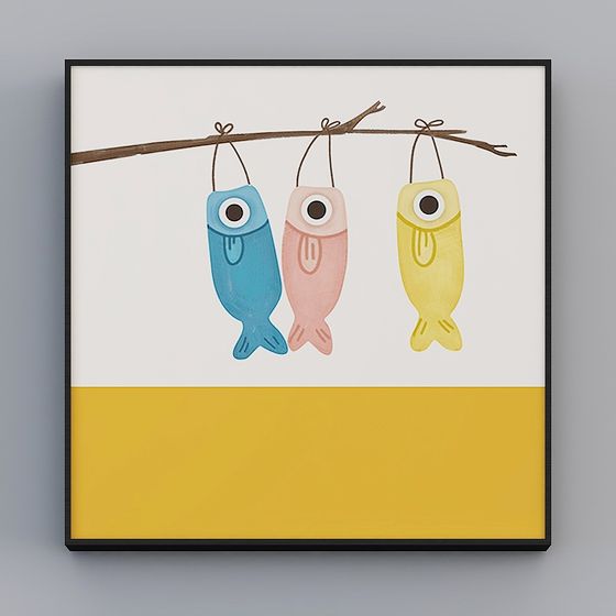 Vibrant Fish 3D Model for Imaginative Spaces