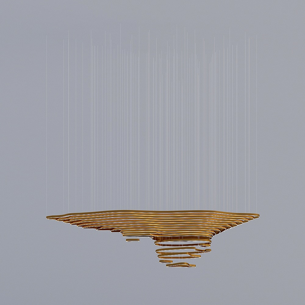 Flowing Chandelier 3D model