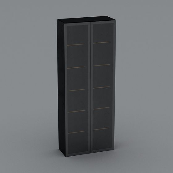 Contemporary Minimalist Storage Cabinet 3D model