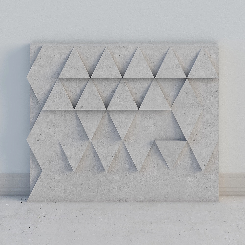 Modern Cement concrete simple KTV- background wall