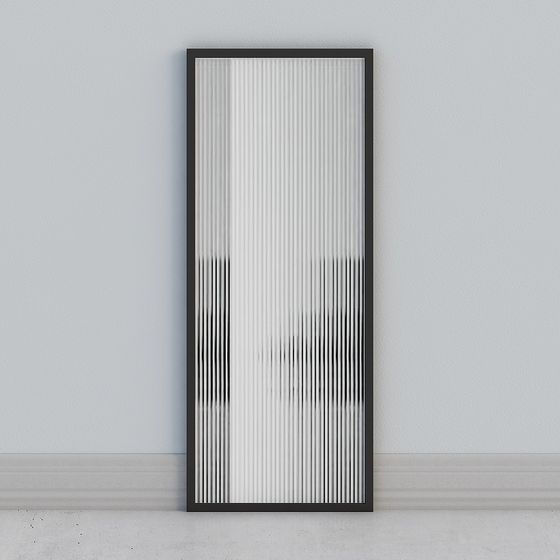 Striped Door 3D model for Contemporary Designs