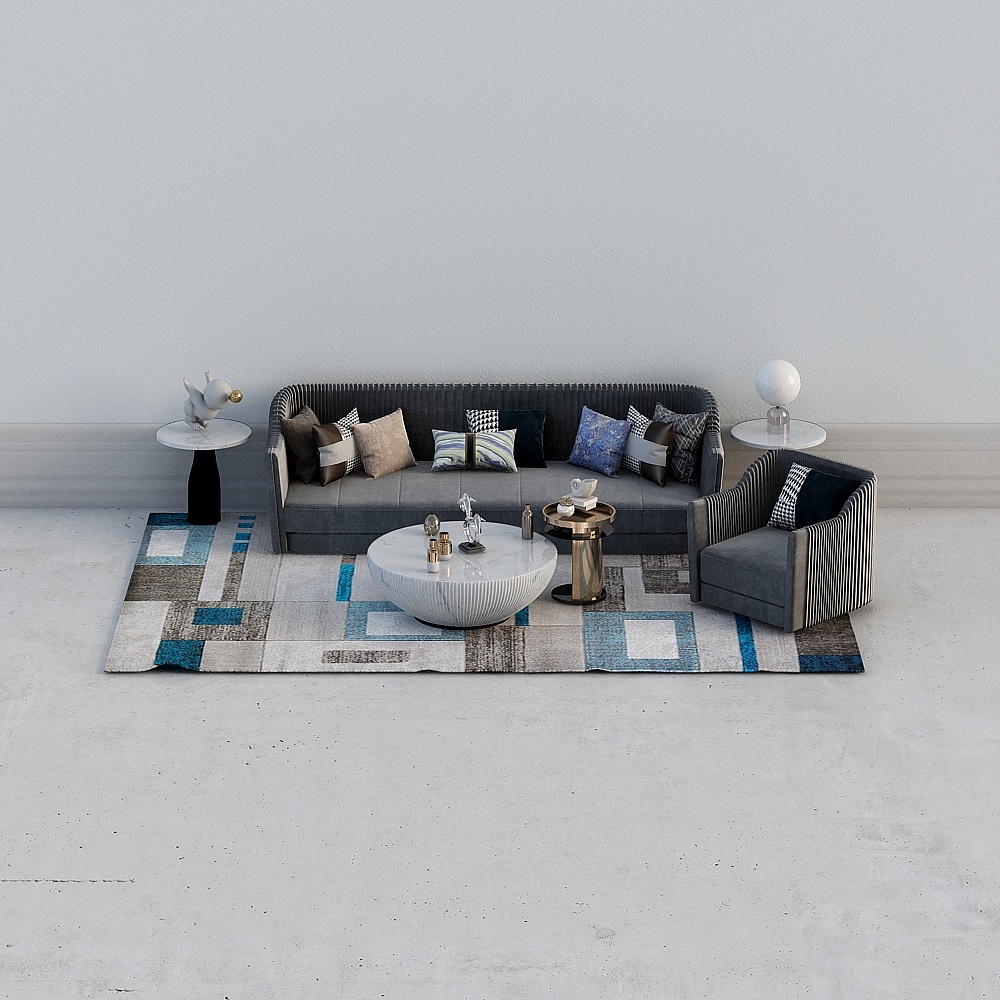 Soggiorno Villa Luxuosa Leggera Jane O - Combinazione Divano