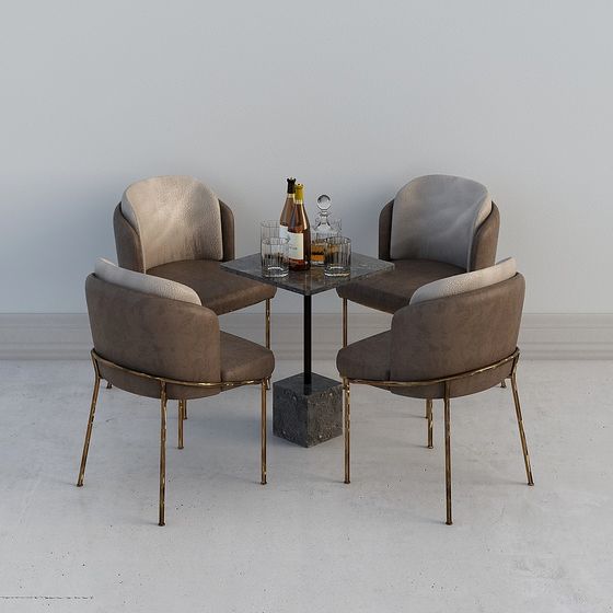 Elegant Coffee Corner 3D model