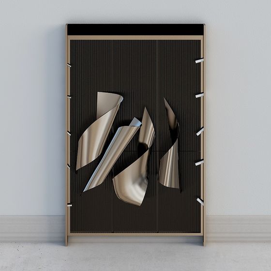 Abstract Metal Door 3D model